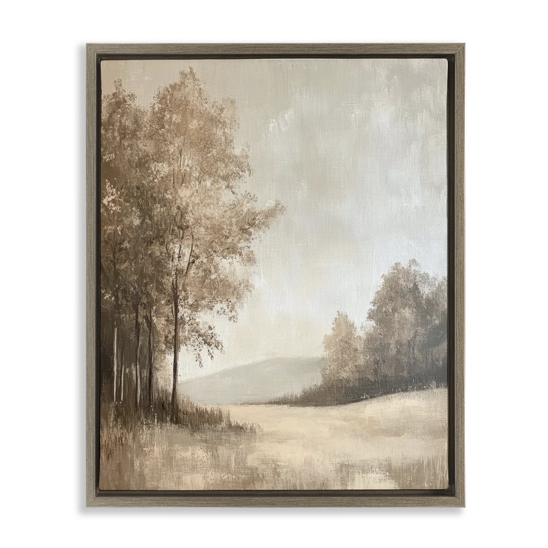 Cadre campagnard nature en hiver, design par Petal Prints Design, Cadre flottant orme Montalcino, H 31 po x l 25 po