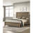 1Pc Full Size Chevron-Patterned Headboard Bed Light Brown Warm Wood Finish Wooden Bedroom Furniture-852117946