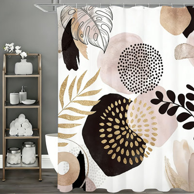 Shower Curtains with Hooks Included