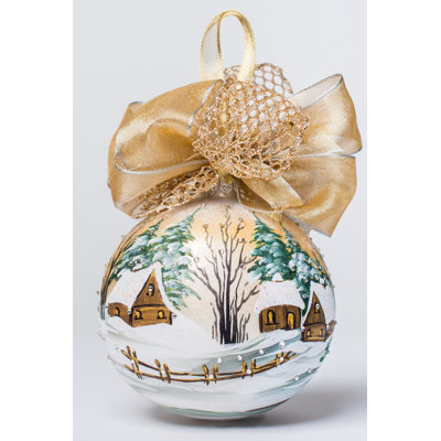 Ornement boule de noël froid de l’hiver