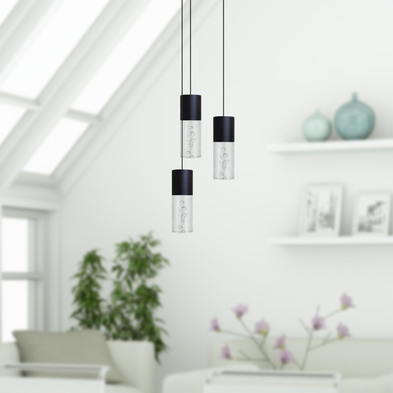 Andromedae 3 - Light Cluster Pendant, Black