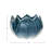 Stoneware Planter with Scalloped Edge and Reactive Glaze