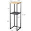 Solid Wood Pedestal End Table with Storage-89062291