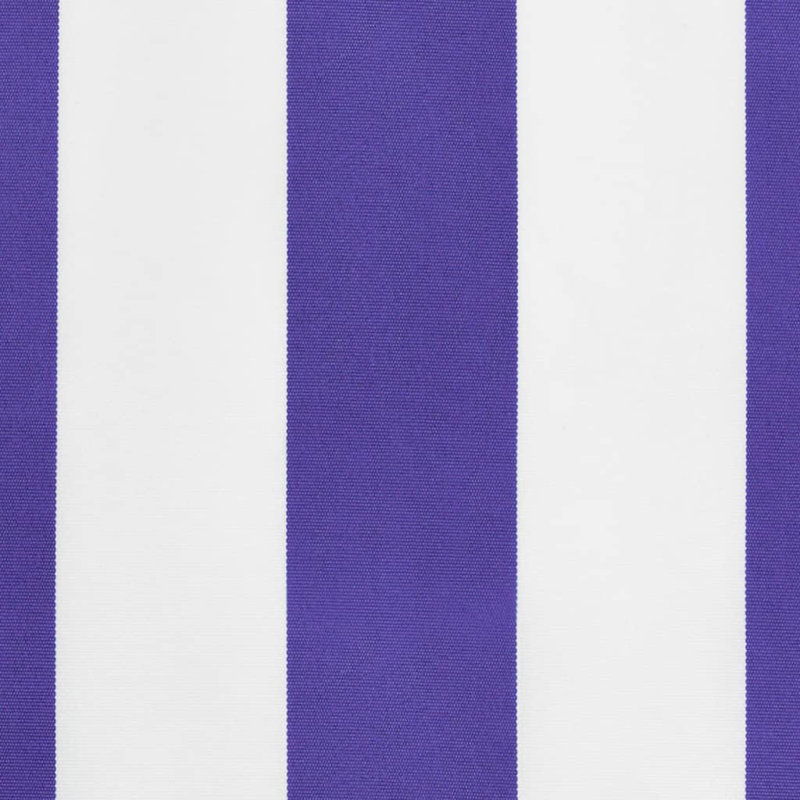 DEvidaxl 20cm D Polyester Cover Retractable Fabric Replacement, 280 x 20cm, Striped, Blue/White