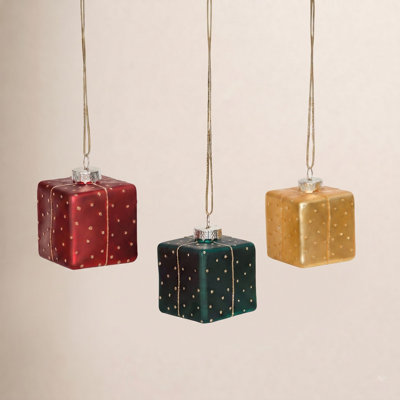 2" Glass Holiday Ornament