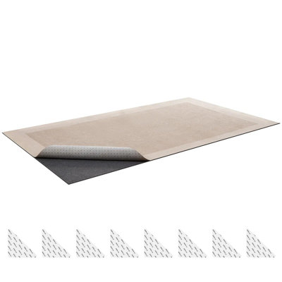 9' X 12' Rug Pad, Non-slip Carpet Area Pad With Dual Surface Felt Cushion & Rubber Gripper, Hardwood Floor Protection For All Floors & Finishes, Keeps Carpets In Place
