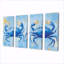 Bataille de crabe côtier bleu - ensemble d'art mural sur toile crabe-605351494