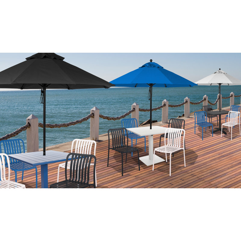 Table carrée L 32 po x l 32 po Beachcomber, Blanc