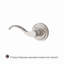 Curve Single Dummy Door Lever with Traditional Round Rose-35371935-22037205
