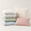 Coussin décoratif 100 % lin à bords francs-134320915-134320916