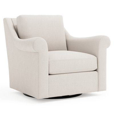 Chaise pivotante en tissu Keirnan - personnalisée