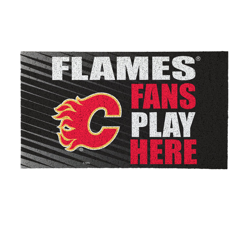 Tapis PVC Calgary Flames Fan, 28 po x 16 po