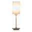 Square Stick Antique Brass Metal Bedside Table Lamp 
