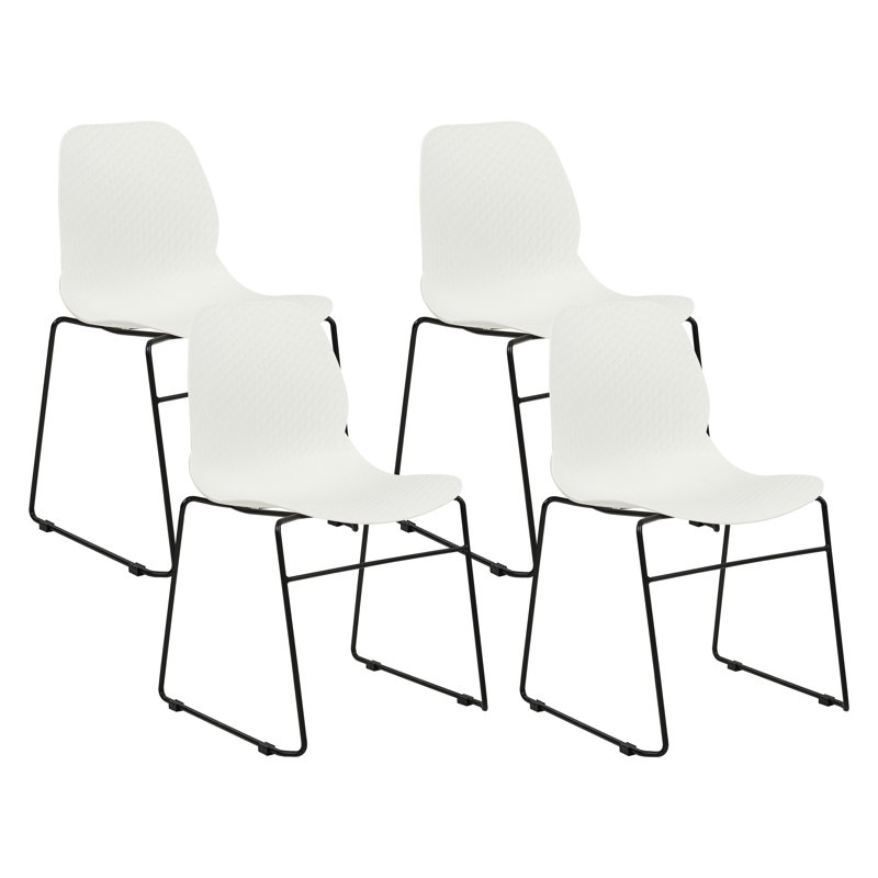 Cardine 80cm H Stacking Side Chair, White
