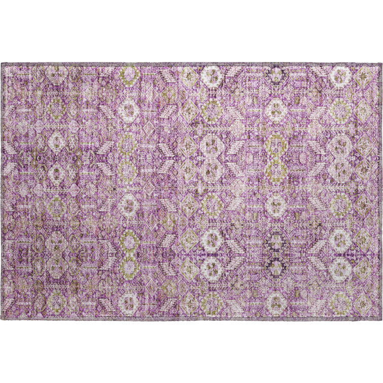 Premium Machine Washable Cerrito AMF574 Lavender Rug