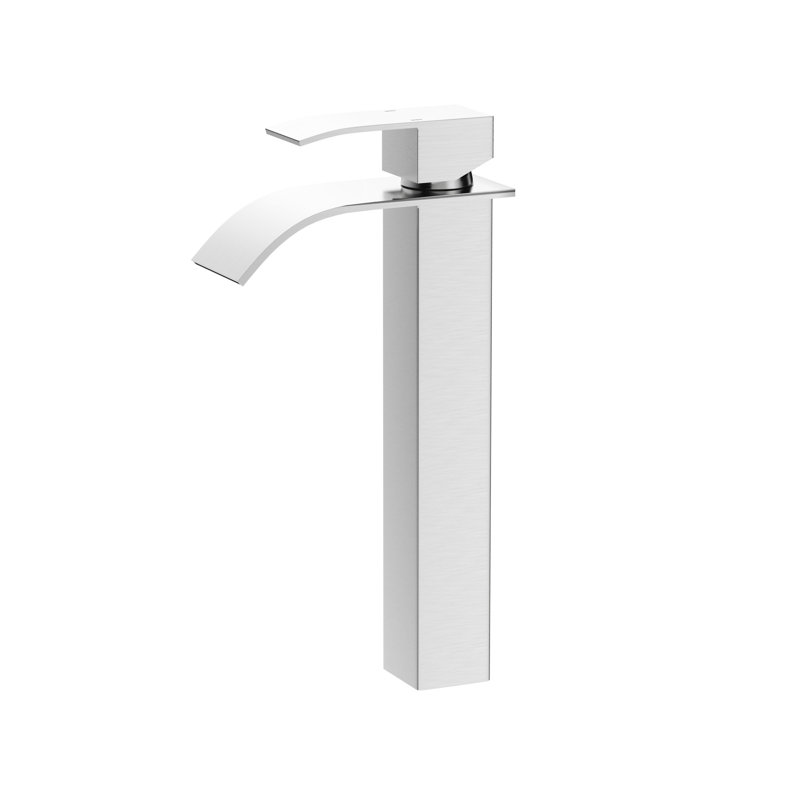 6" Bathroom Sink Faucet - Brushed Nickel Finish, Stainless Steel 304, Lever Handle Design For With Single Handle, Nickel, Made Of 304 Durability