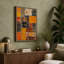 Weathered Tile Grid Industrial - Wrapped Canvas-305771301-305771309