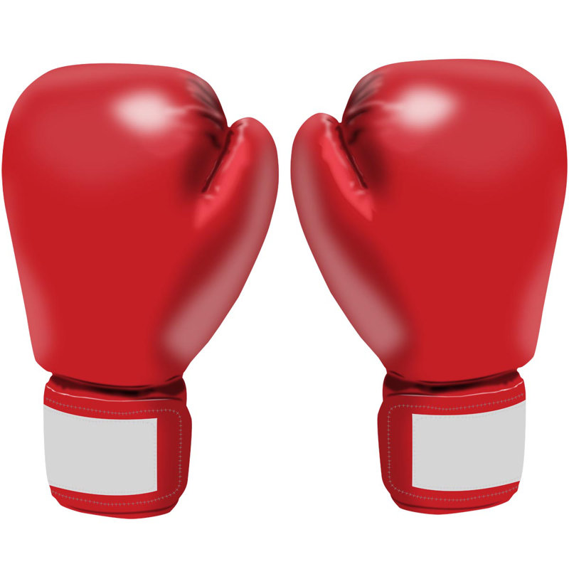 Adhésif décoratif gants de boxe Home Gym, Rouge, H 16 po x l 10 po