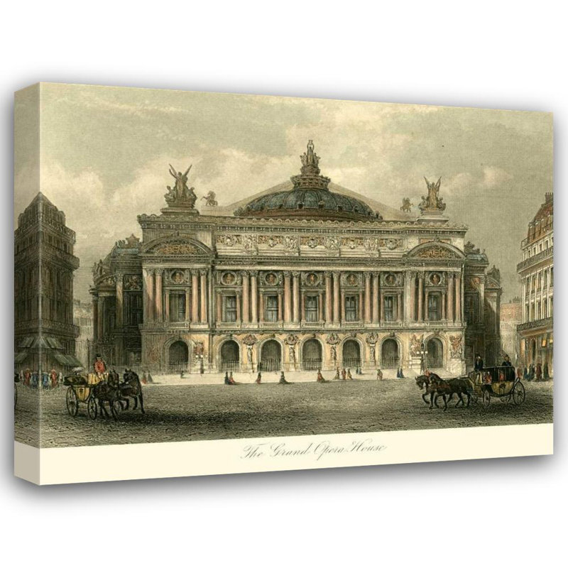 Lark Manor ™ Allom, T., art sur toile tendue avec châssis: Grand Opéra, Paris, H 15 po x l 18 po