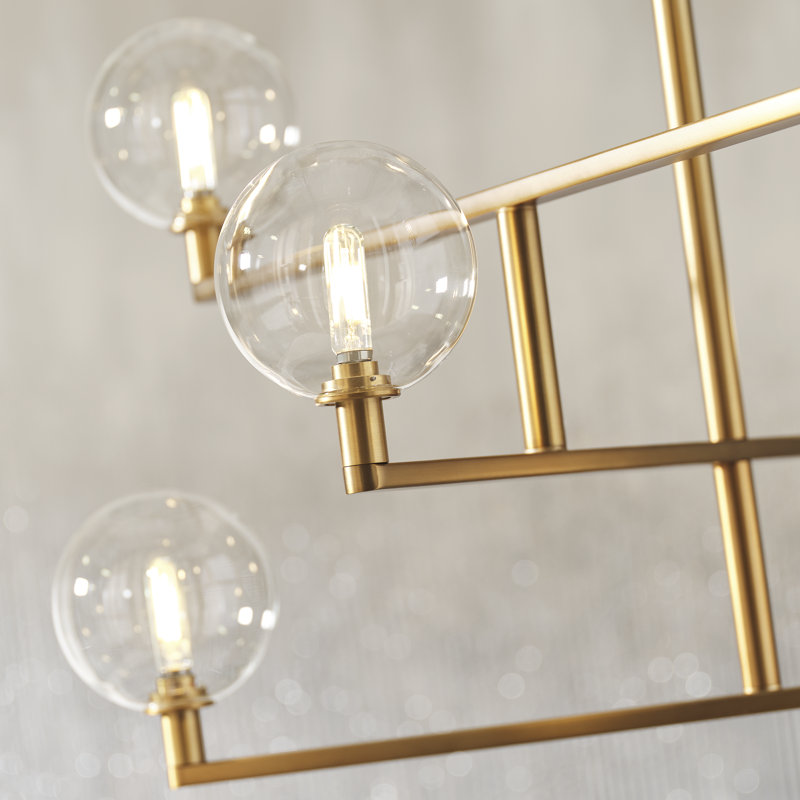 Gambit 8 - Light Chandelier, Aged Brass, Yes
