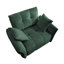 Canapé simple ergonomique de 47 pouces avec coussins à haute résilience et coussins décoratifs, assemblage facile pour une vie moderne-716548231