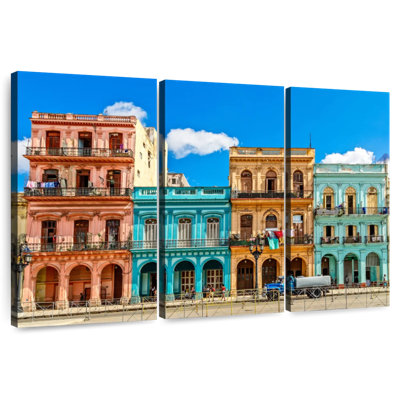 Lilie Multicolored Cuban Houses