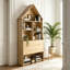 Bureau d'artisanat pliant avec tablettes de rangement