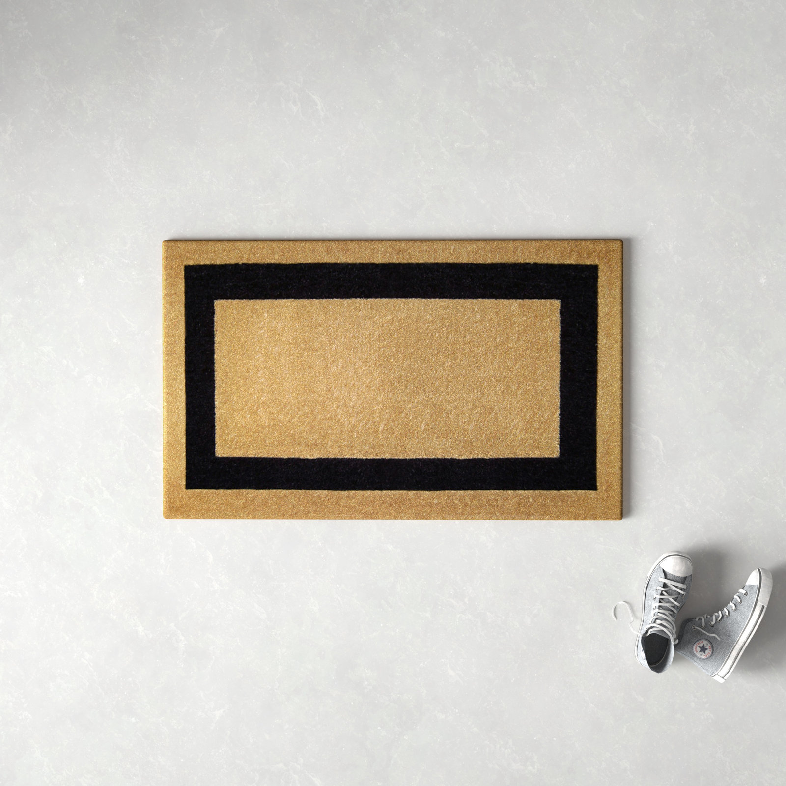 Jewell Outdoor Doormat, 2' x 4'9", Black