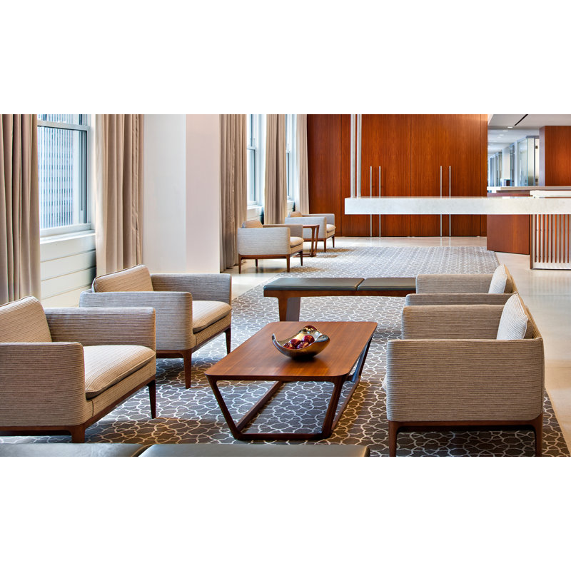 Area Coffee Table, 14.63'' H x 42'' L x 42'' W, Walnut-870