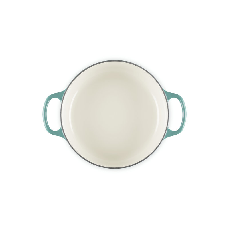 Le Creuset Enameled Cast Iron Signature Wide Round Oven, 3.5 Qt., Licorice, Riviera