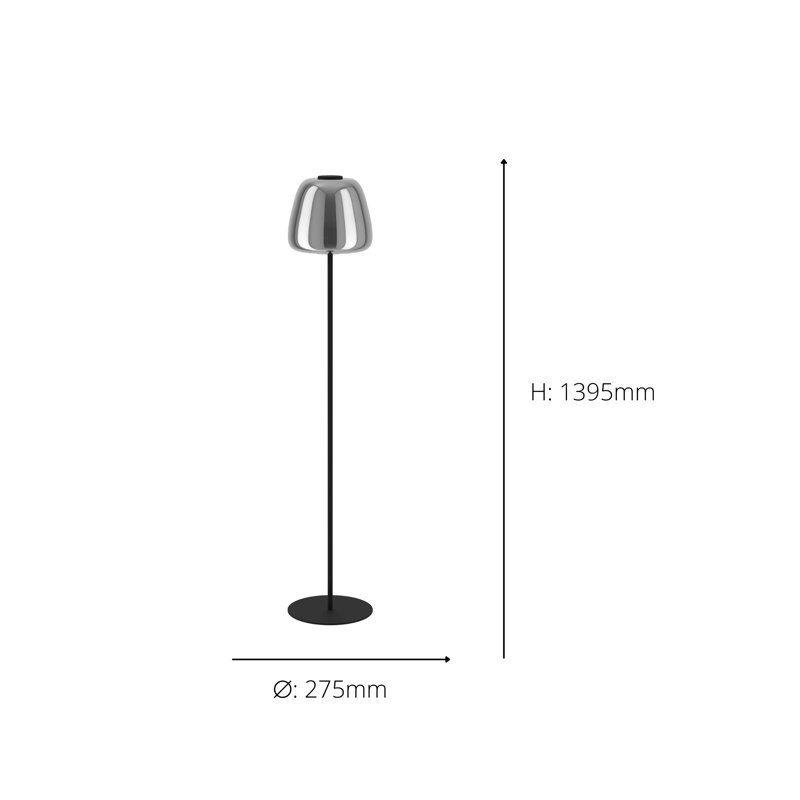 139.5cm LED Traditional Floor Lamp