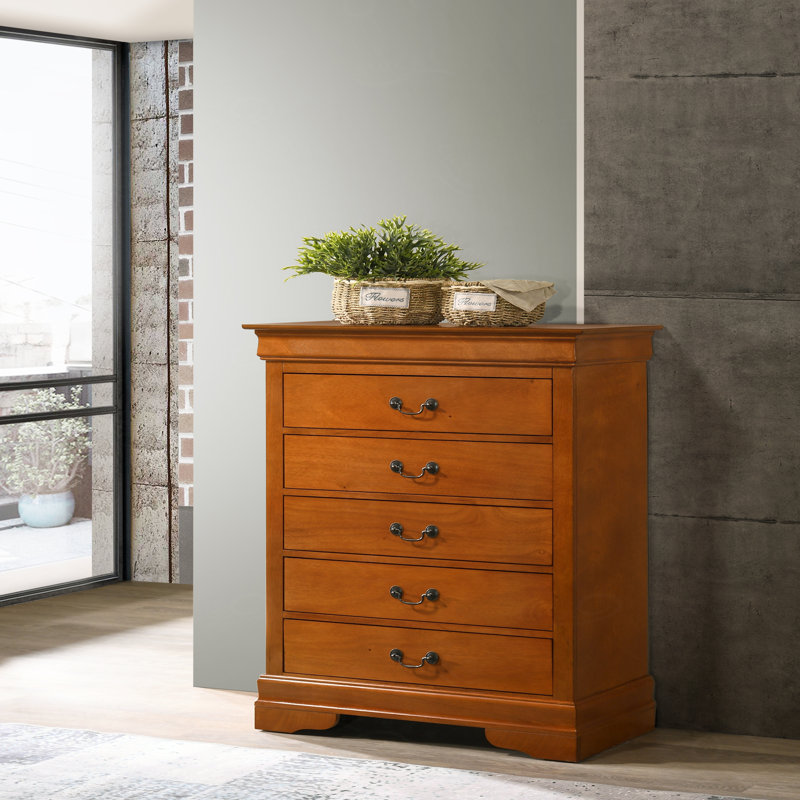 31 " W 5 - Drawer Dresser, Oak