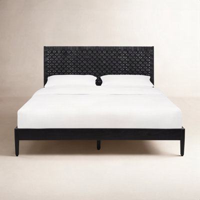 Tamita Leather Platform Bed