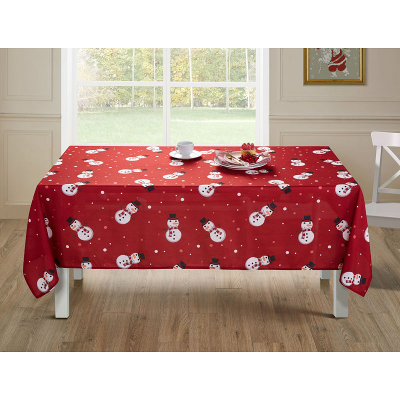 Elraine Geometric Christmas Tablecloth, 84" L x 60" W