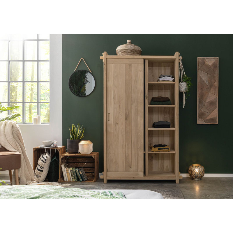 2 Door Solid Wood Wardrobe