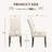 Upholstered Linen Wooden Dining Chairs-303141209