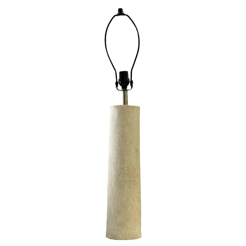 Base de lampe colonne Bay Isle Home ™ blanc, Blanc