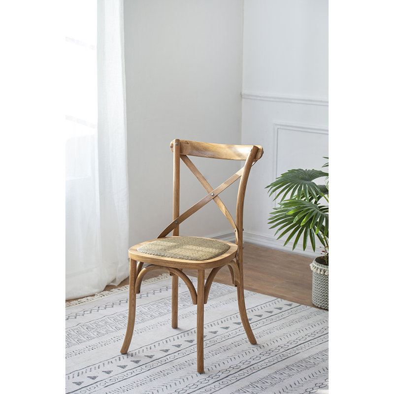Chaise empilable en bois 19 po, Naturel
