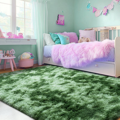 Shag Rug Soft Fluffy -Indoor Area Rug for Living Room Bedroom Nursery Kids Room