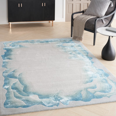 Tapis prismatique Nourison bleu brume de mer