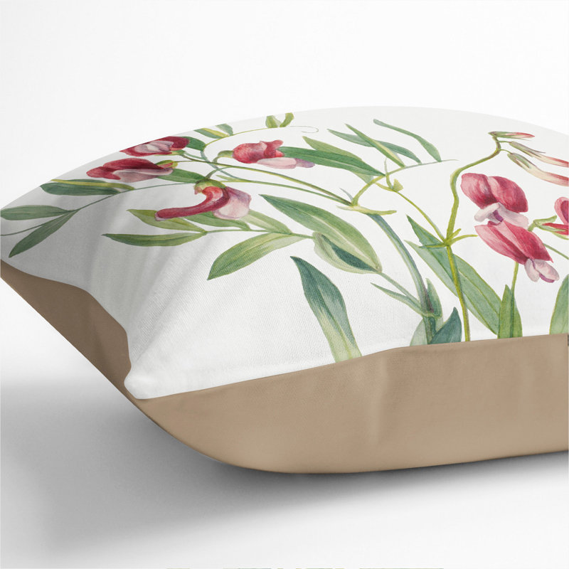 Wild Pea Scatter Cushion, 55cm H x 55cm W x 20cm D, Stone