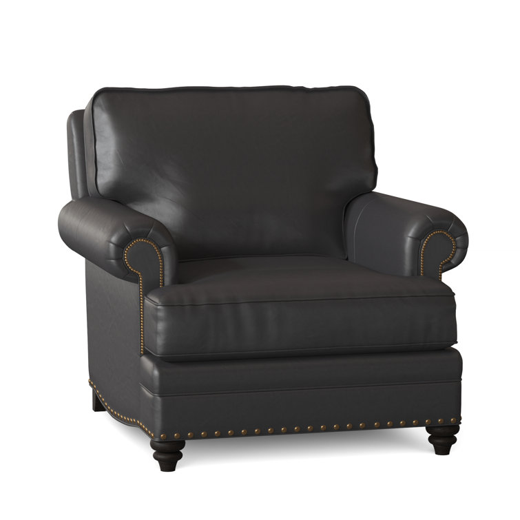 Fauteuil en cuir véritable de 40 po de largeur Carrado