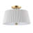Aldrich Fabric Semi Flush Mount