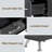 BarberPub L-Shape Nail Desk with Multiple Drawer and Storage Cabinet-588218139