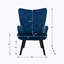Velvet Wingback Chair