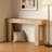 Natural Rectangular Console Table With Manufactured Wood Base For Versatile Entryway Spaces-224159954