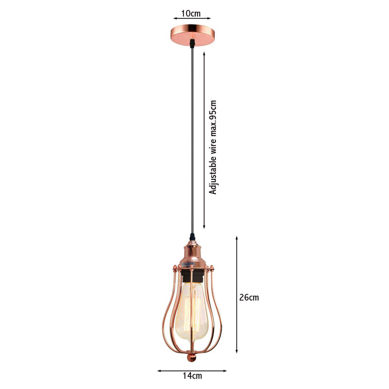 Ariah 1 - Light Rose Gold Pendant
