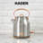 Haden Heritage 1.7 Liter Electric Kettle & 12 Cup Coffee Maker, Steel & Copper