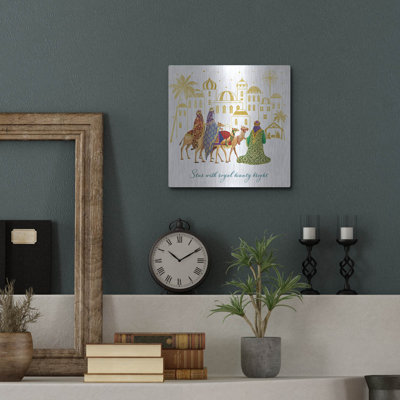 'Royal Beauty Bright' by Elle Media Group Ltd Metal Wall Art, 12" x 12"