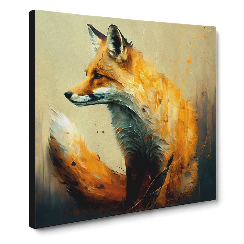 Fox Gestural - No Frame Print